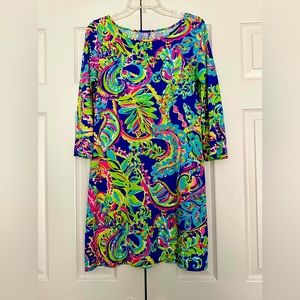 Lilly Pulitzer vibrant long sleeved dress, size M